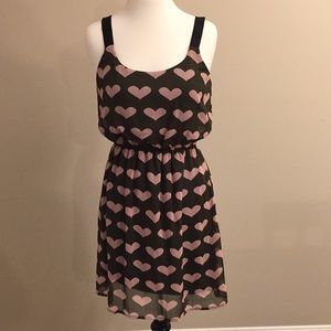 Xhilaration olive and pink dress size medium